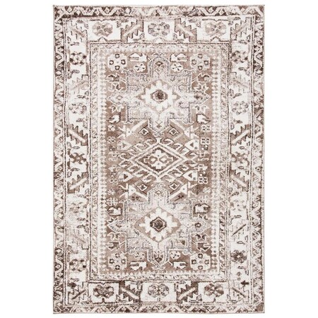 Safavieh 2 ft.-7 in. x 5 ft. Vintage Hamadan Rectangle Area Rug Brown & Ivory VTH211T-3